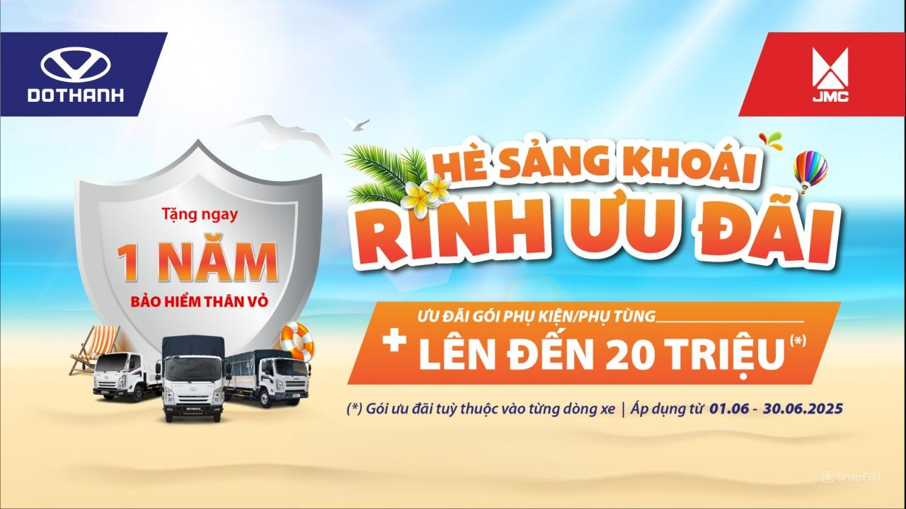 Mua xe Đô Thành tặng BH thân vỏ và Phụ kiện | HÈ SẢNG KHOÁI